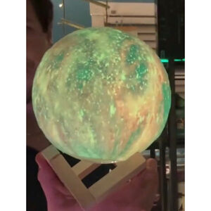 Moon lamp changing colors